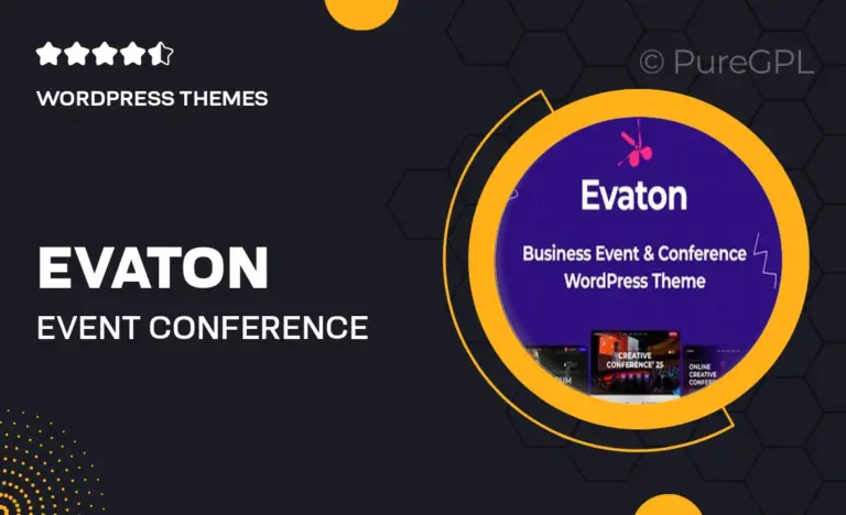 evaton event conference meetup wordpress theme