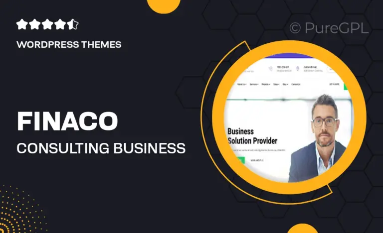 finaco consulting business wordpress theme