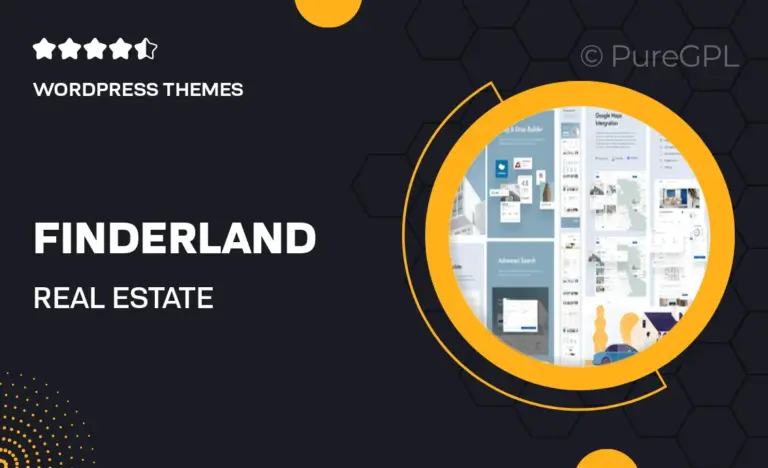 finderland real estate wordpress theme