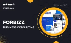 Forbizz – Business Consulting Elementor Template Kit