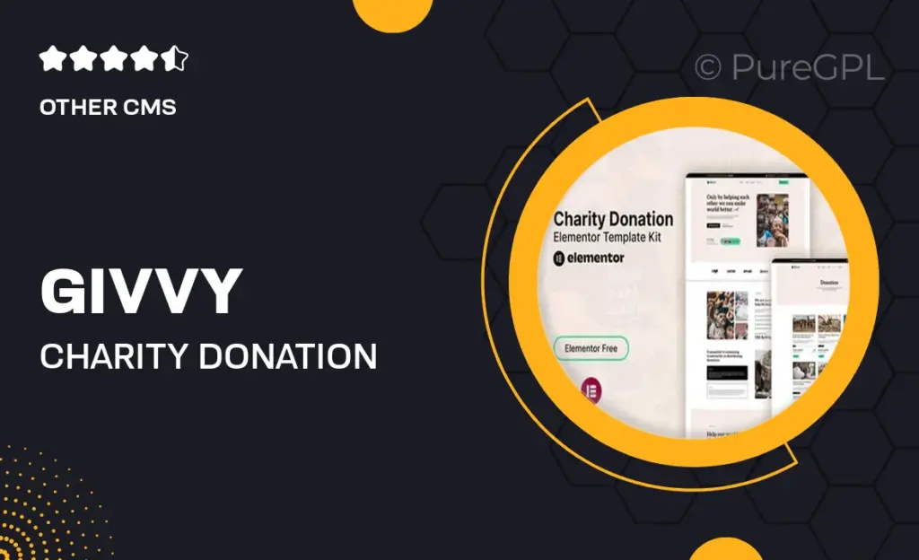 Givvy – Charity Donation Elementor Template Kit 50 Givvy – Charity Donation Elementor Template Kit