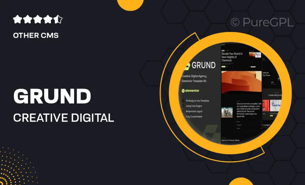 Grund – Creative Digital Agency Elementor Template Kit 60 Grund – Creative Digital Agency Elementor Template Kit