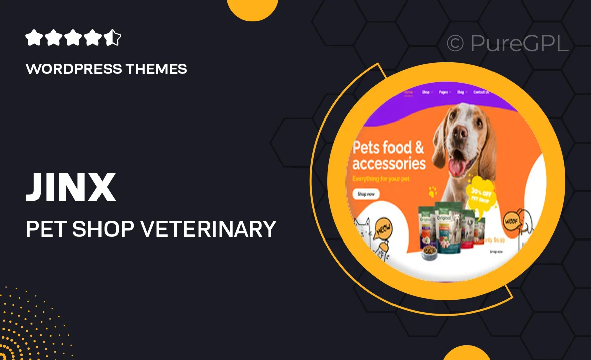 Jinx – Pet Shop & Veterinary WooCommerce Theme