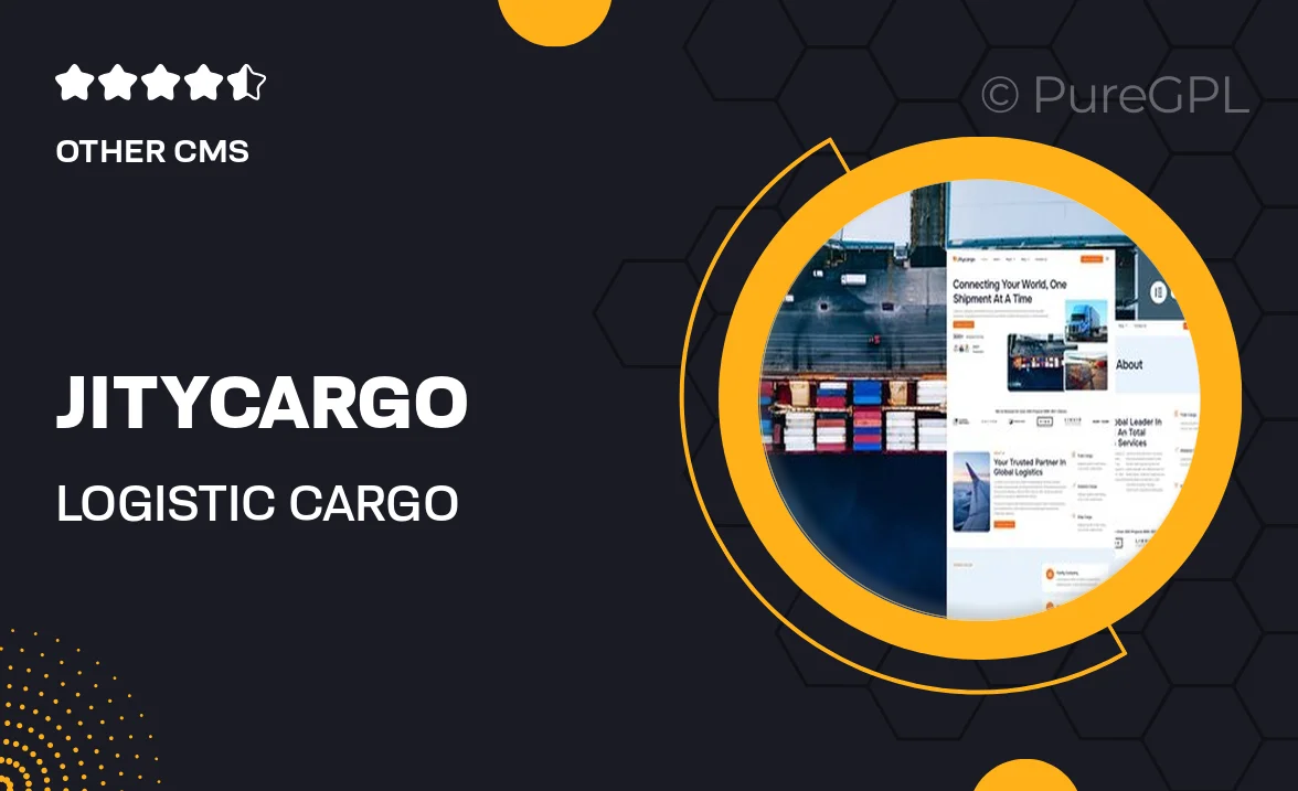 Jitycargo – Logistic Cargo & Transportation Elementor Pro Template Kit