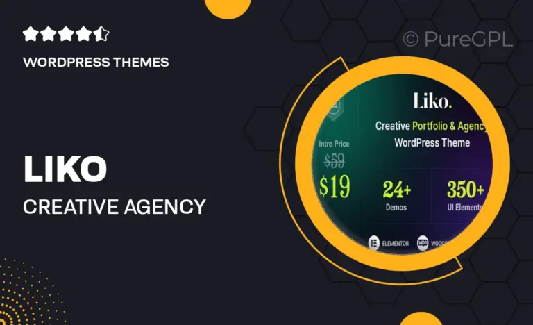 liko creative agency portfolio wordpress theme