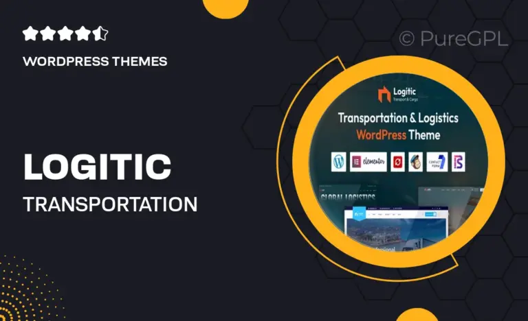 logitic transportation logistics wordpress theme