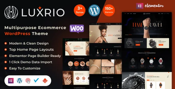 luxrio ecommerce jewellery wordpress theme 1