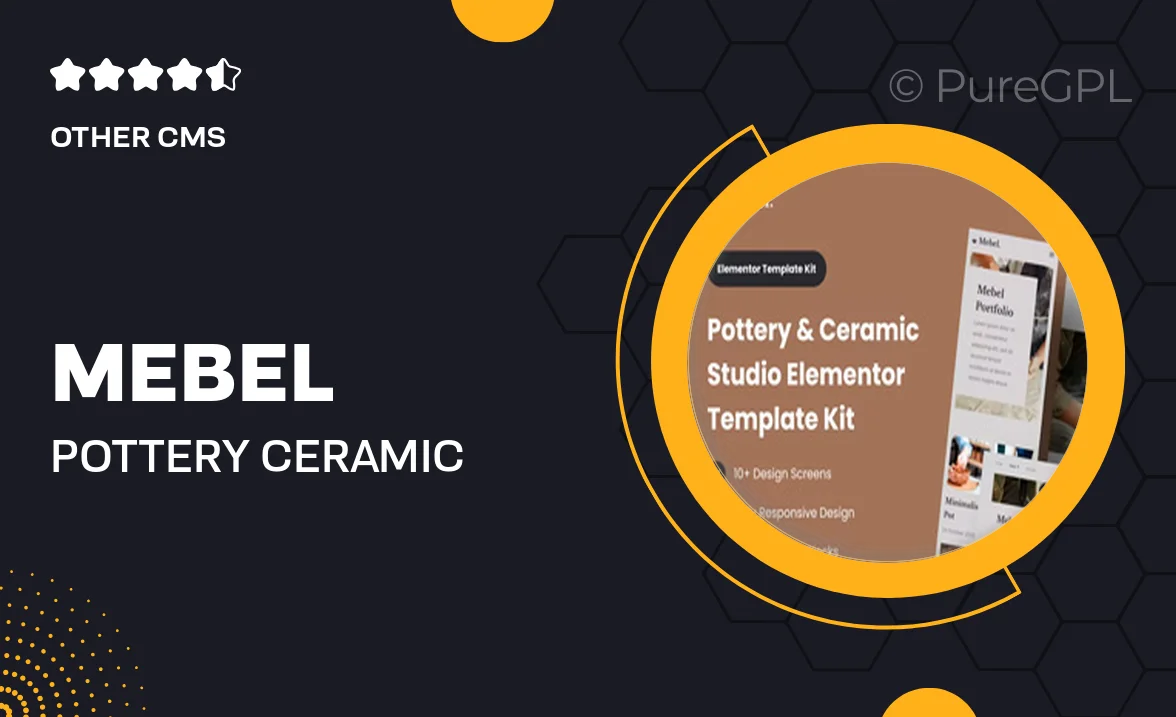 Mebel – Pottery & Ceramic Studio Elementor Template Kit