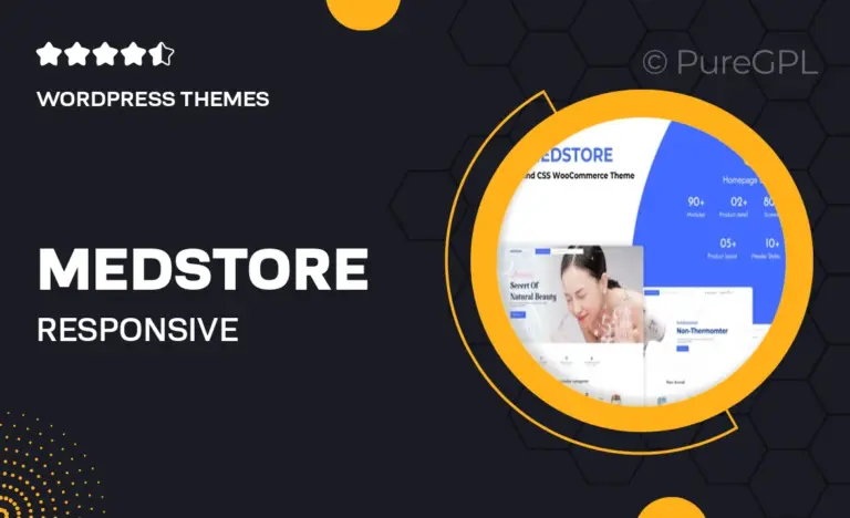 medstore responsive woocommerce wordpress theme