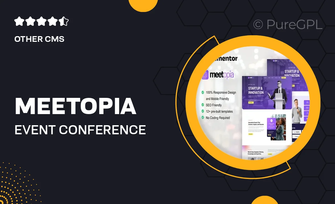 Meetopia – Event & Conference Elementor Pro Template Kit