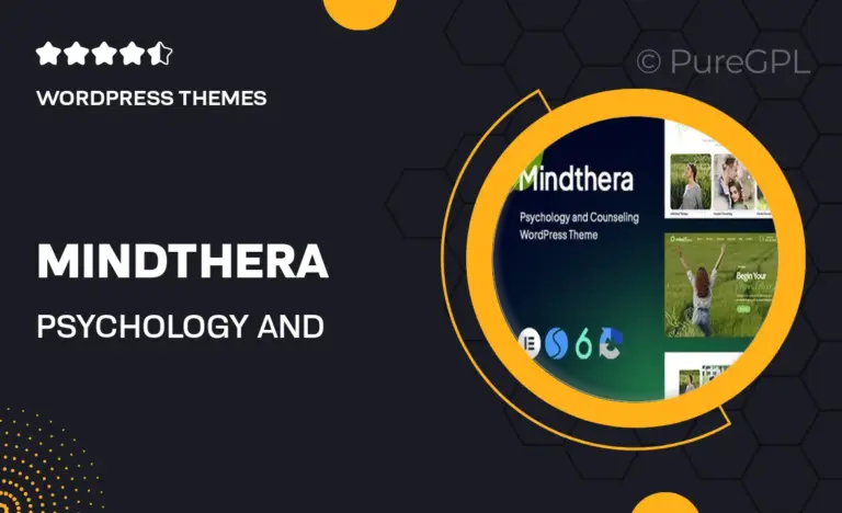 mindthera psychology and counseling wordpress theme