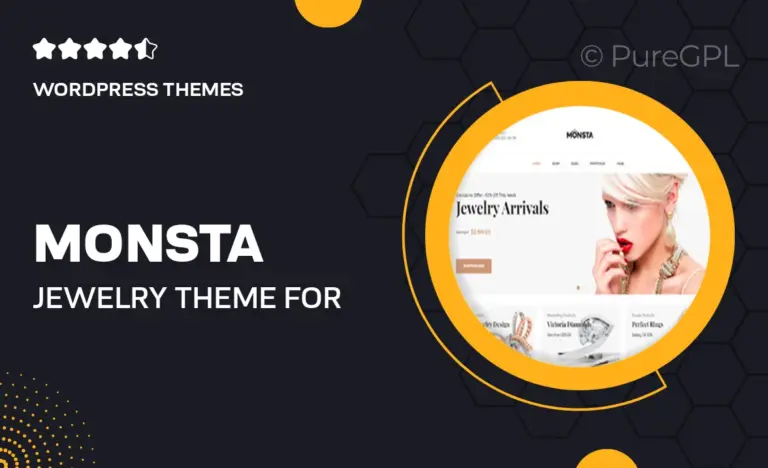monsta jewelry theme for woocommerce wordpress