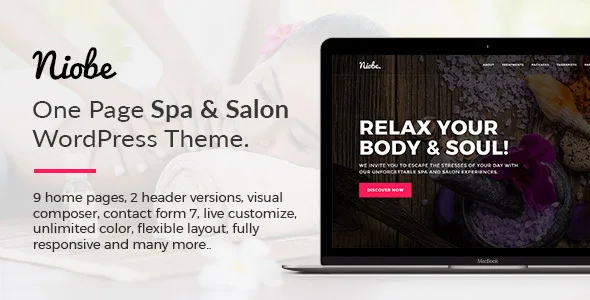 Niobe – Spa & Salon WordPress Theme