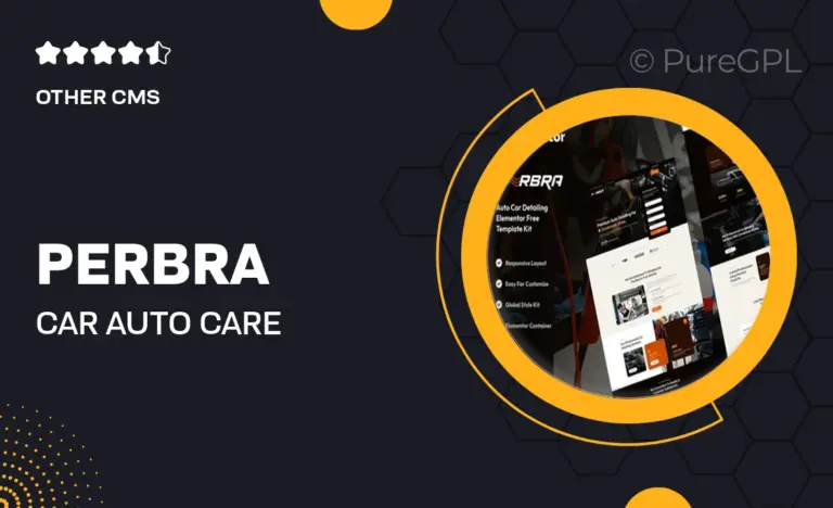 perbra car auto care detailing elementor template kit