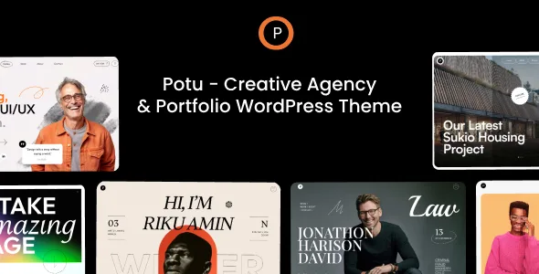 potu creative agency portfolio wordpress theme 1