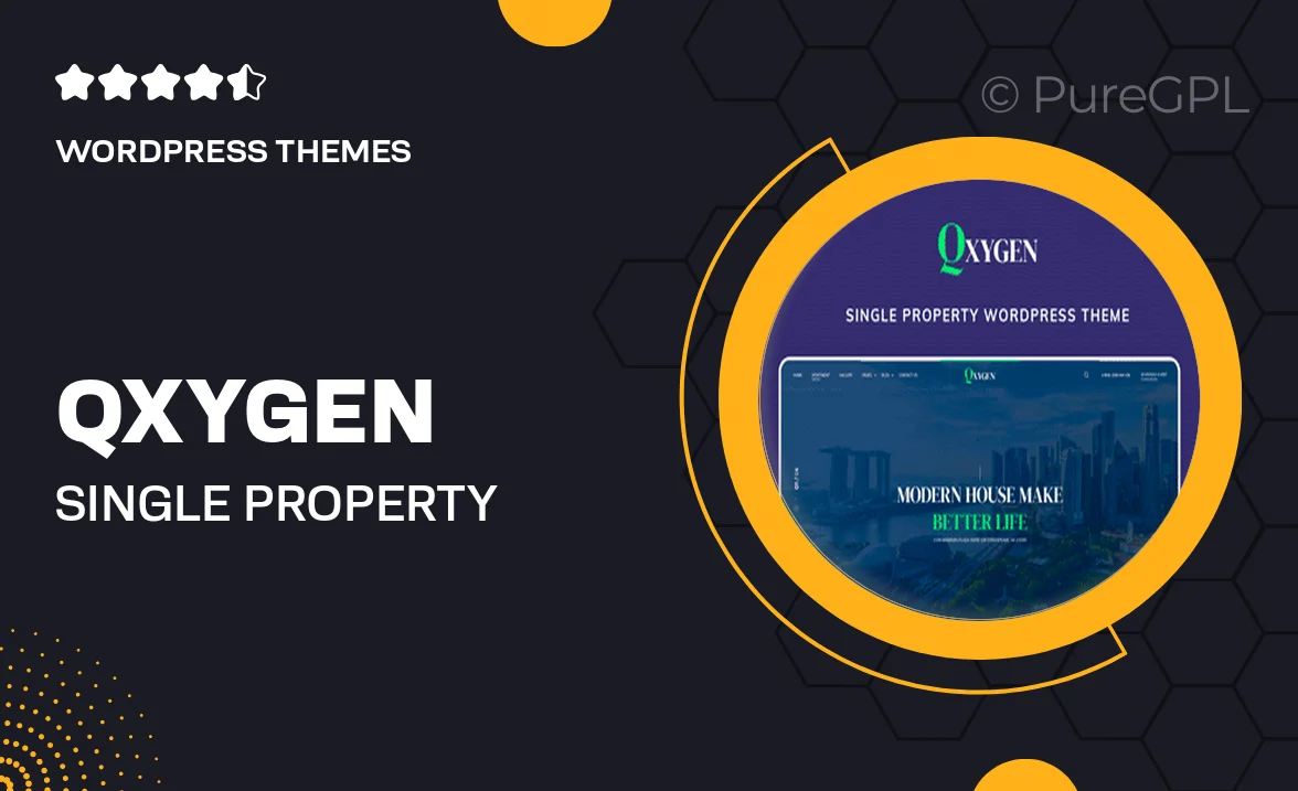 Qxygen – Single Property WordPress Theme