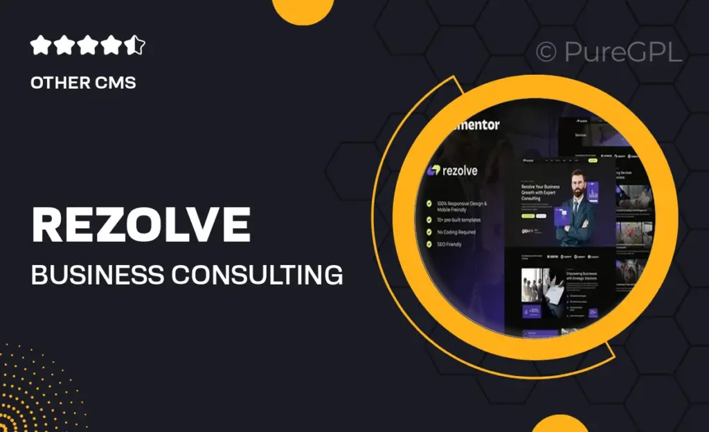 Rezolve – Business Consulting Elementor Template Kit 25 Rezolve – Business Consulting Elementor Template Kit