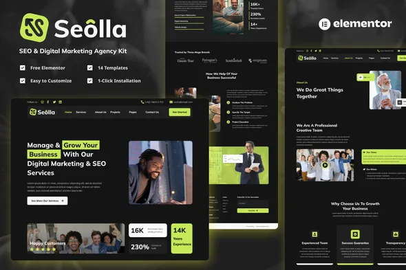 seolla seo digital marketing agency template kit 1