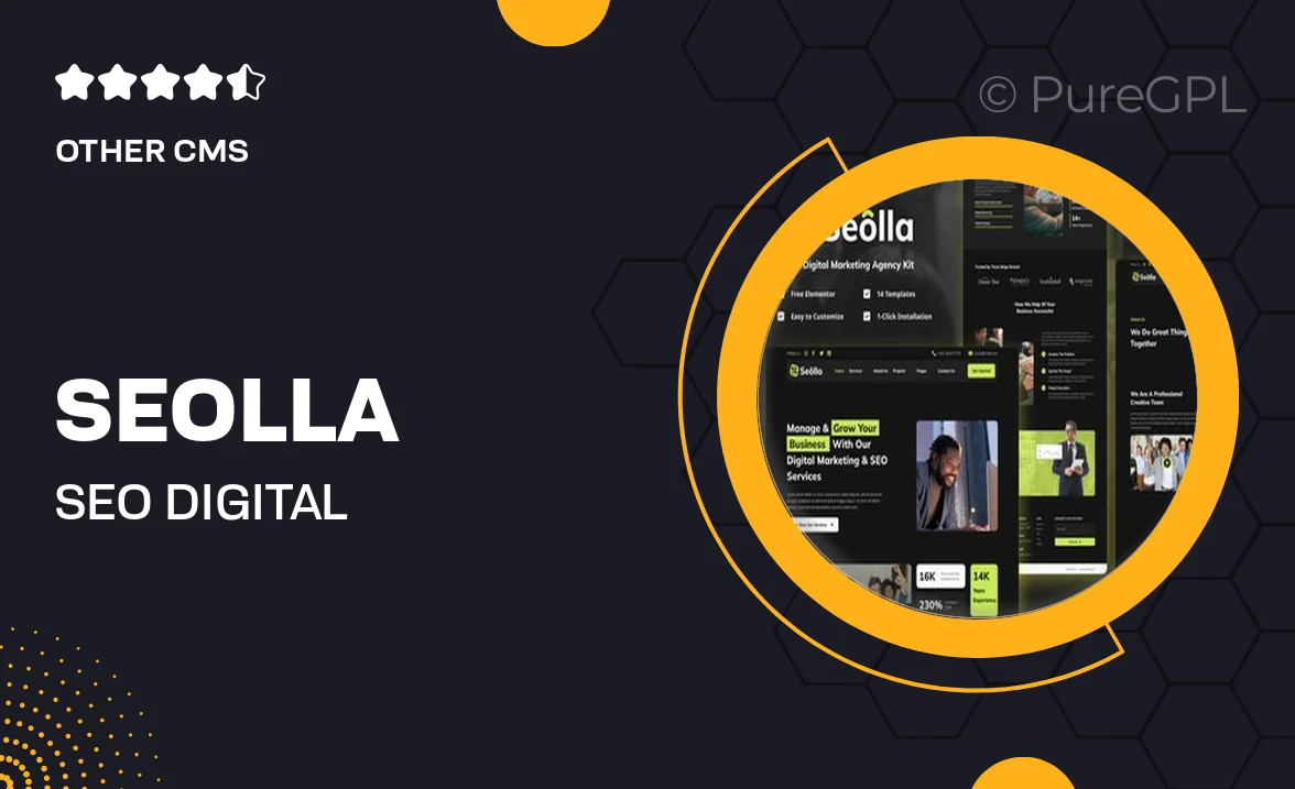 Seolla – SEO & Digital Marketing Agency Template Kit