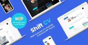 ShiftCV – Blog  Resume  Portfolio  WordPress Theme