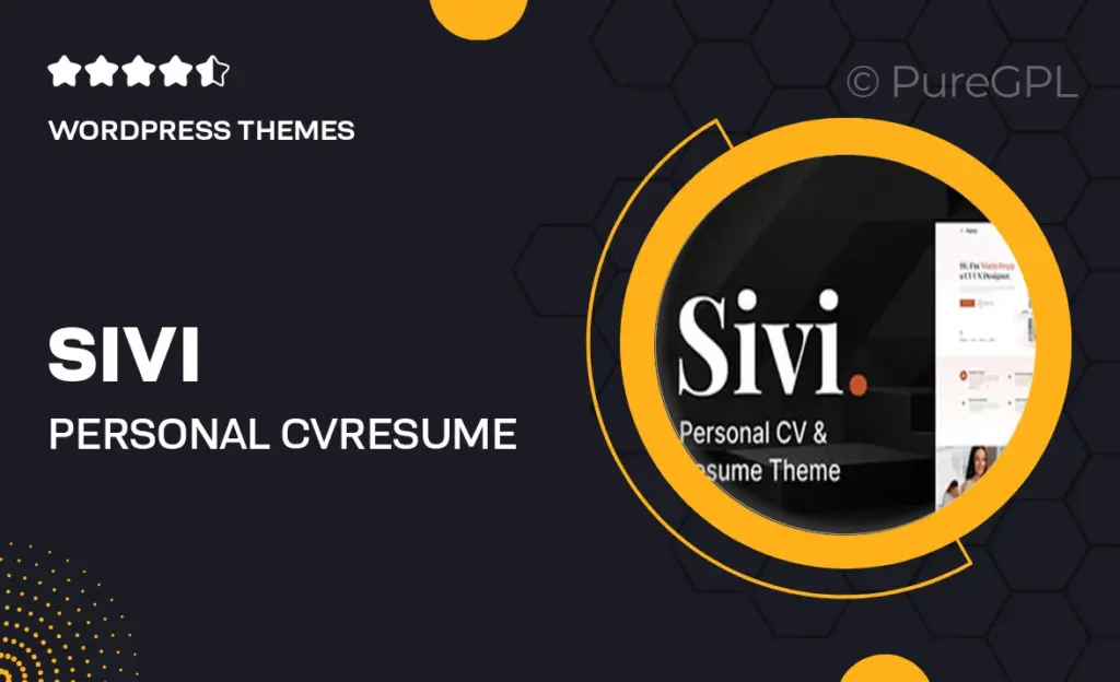 Sivi – Personal CV/Resume Theme 30 Sivi – Personal CV/Resume Theme