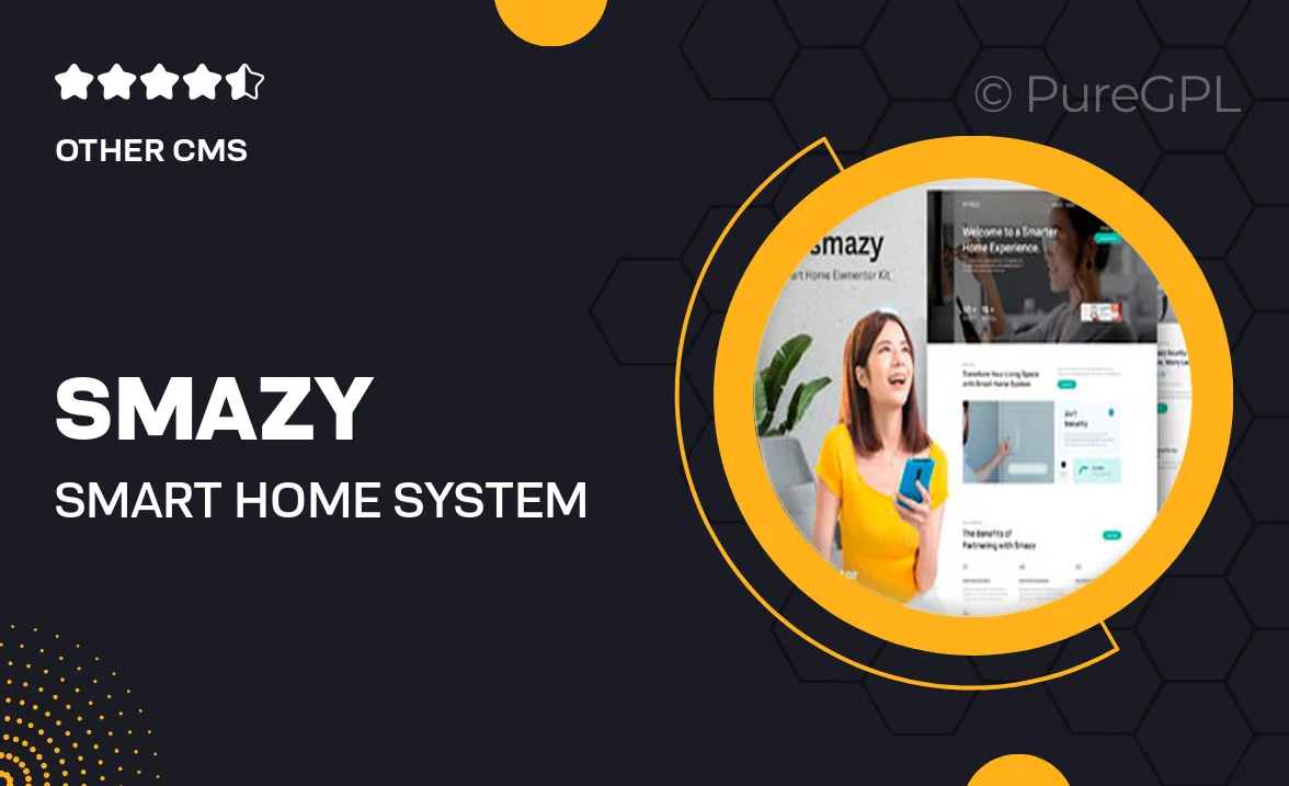 Smazy – Smart Home System Elementor Template Kit