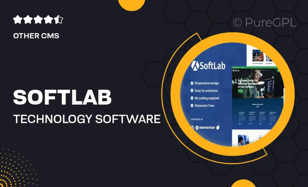 SoftLab – Technology & Software SaaS Elementor Pro Template Kit 26 SoftLab – Technology & Software SaaS Elementor Pro Template Kit