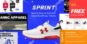 Sprint – Sports Shop & Nutrition Store WordPress Theme