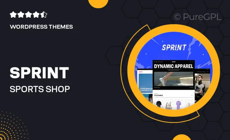 sprint sports shop nutrition store wordpress theme