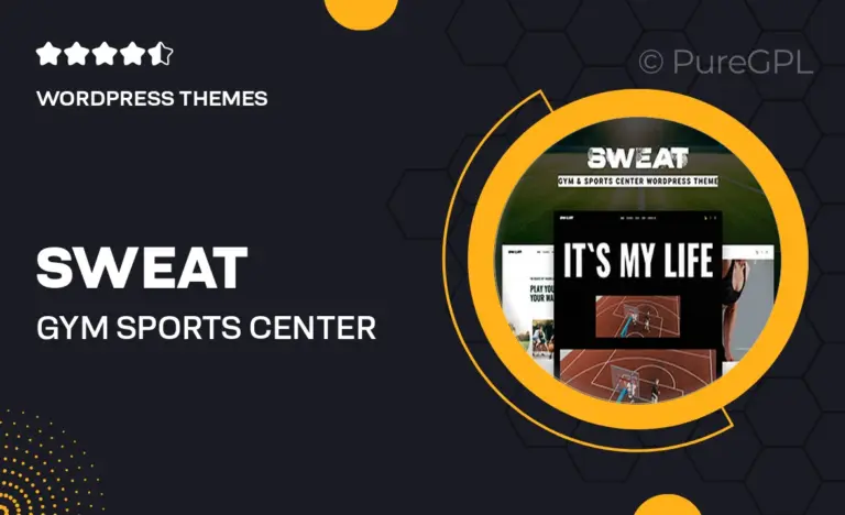 sweat gym sports center wordpress theme