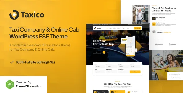 taxico taxi company online cab service fse wordpress theme 1