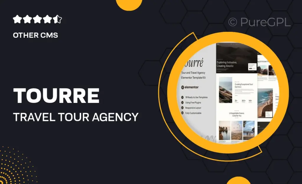 Tourre – Travel & Tour Agency Elementor Template Kit 35 Tourre – Travel & Tour Agency Elementor Template Kit
