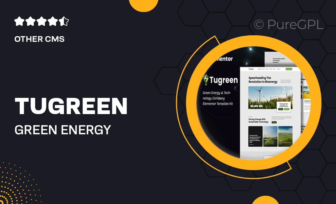 Tugreen – Green Energy & Technology Company Elementor Template Kit