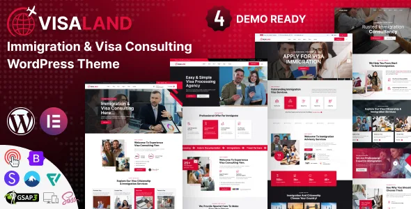 Visaland – Immigration & Visa Consulting WordPress Theme