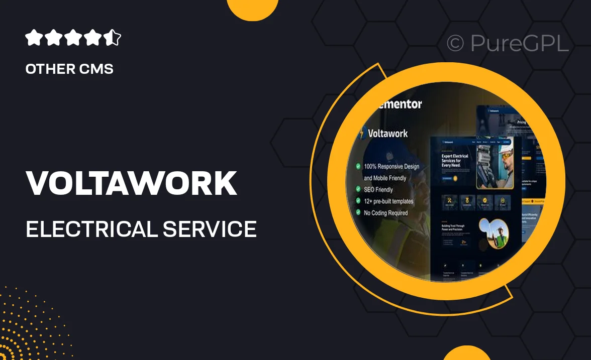 VoltaWork – Electrical Service Elementor Template Kit