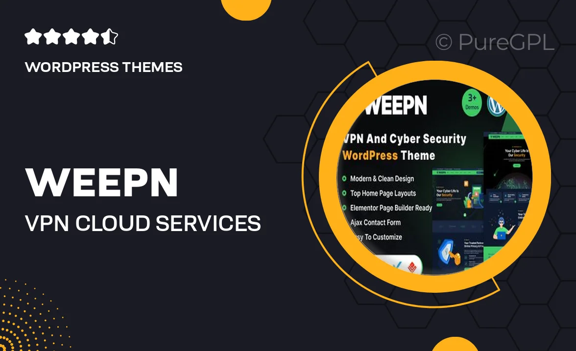 Weepn – VPN & Cloud Services WordPress Theme