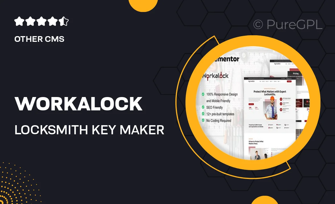 WorkaLock – Locksmith & Key Maker Service Elementor Pro Template Kit