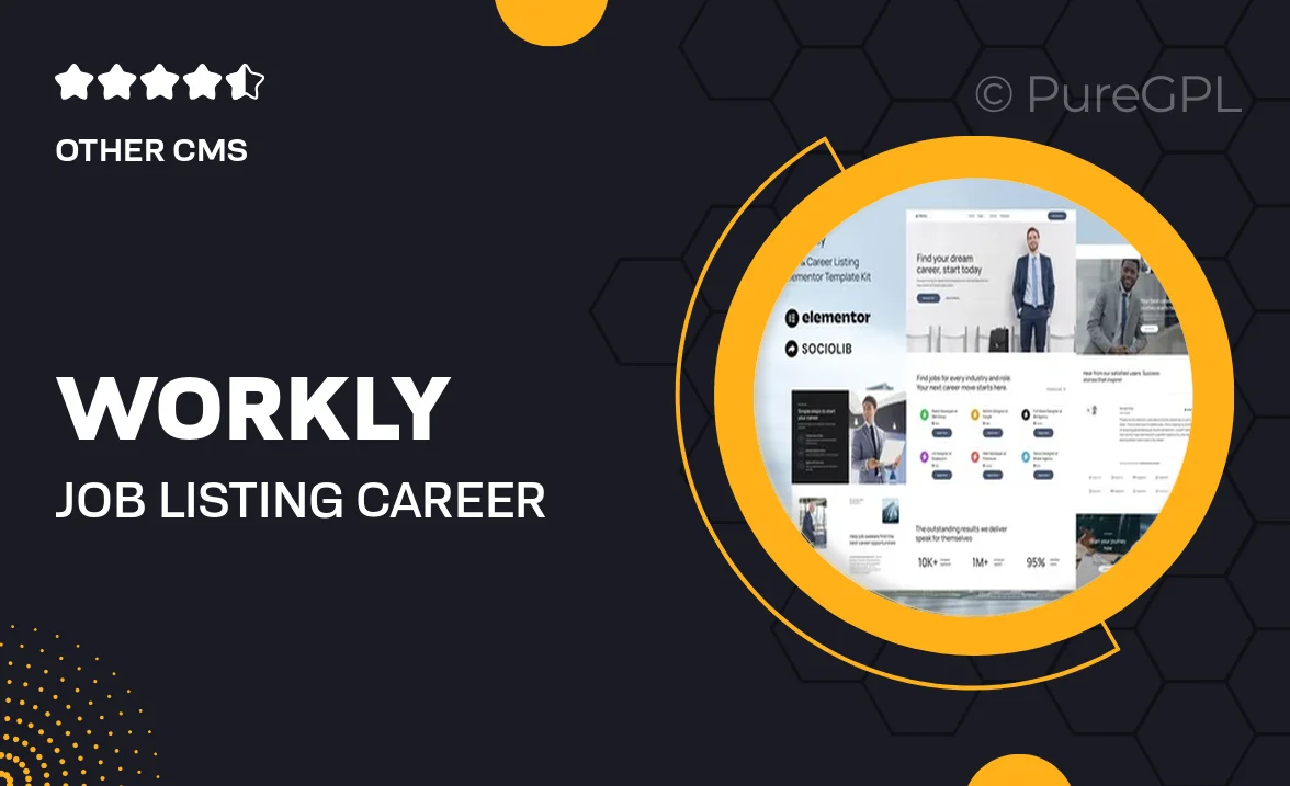 Workly – Job Listing & Career Recruitment Elementor Template Kit