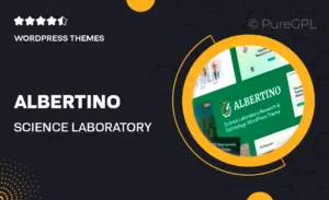 Albertino – Science Laboratory Research & Technology WordPress Theme