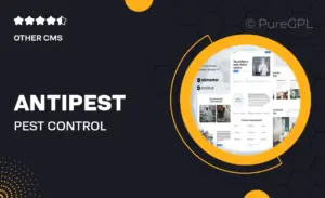 AntiPest – Pest Control Service Elementor Template Kit