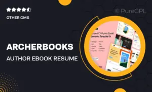 ArcherBooks – Author & eBook Resume Elementor Pro Template Kit