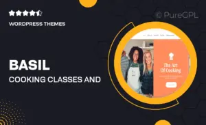 Basil | Cooking Classes and Workshops WordPress Theme