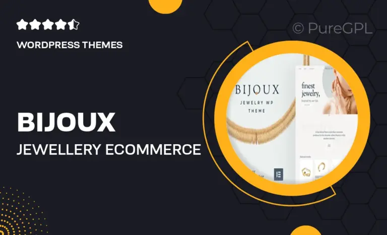 bijoux jewellery ecommerce wordpress theme