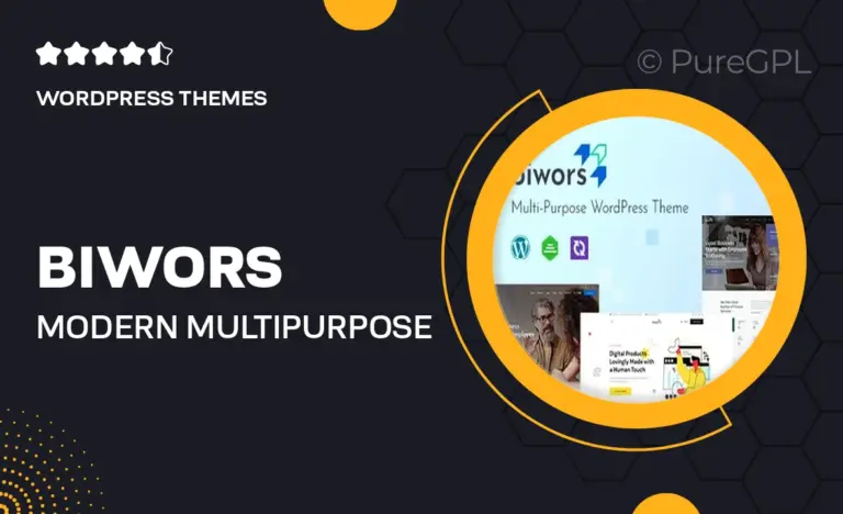 biwors modern multipurpose wordpress theme