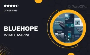 BlueHope – Whale & Marine Conservation Elementor Template Kit