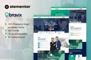 Bravix – Business Consulting Elementor Pro Template Kit