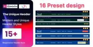 BWD Elementor Header Addon For WordPress