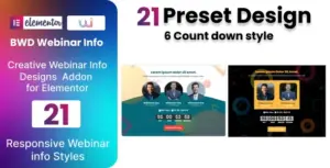 BWD Webinar Info Plugin for Elementor
