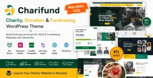 ChariFund – Charity & Donation Foundation WordPress Theme Multipurpose