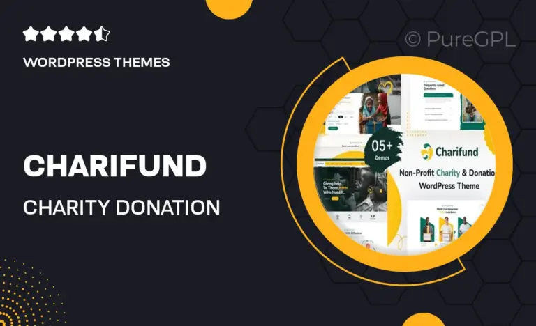 charifund charity donation foundation wordpress theme multipurpose